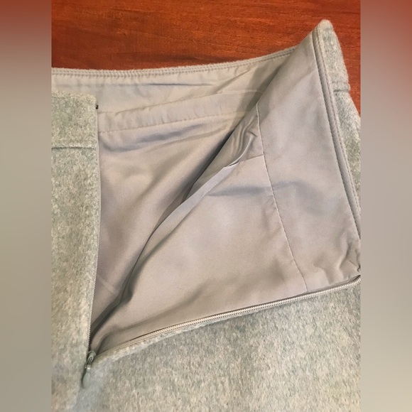 NWT Loft Blue Green Wool Mini Skirt 10 - Picture 4 of 9